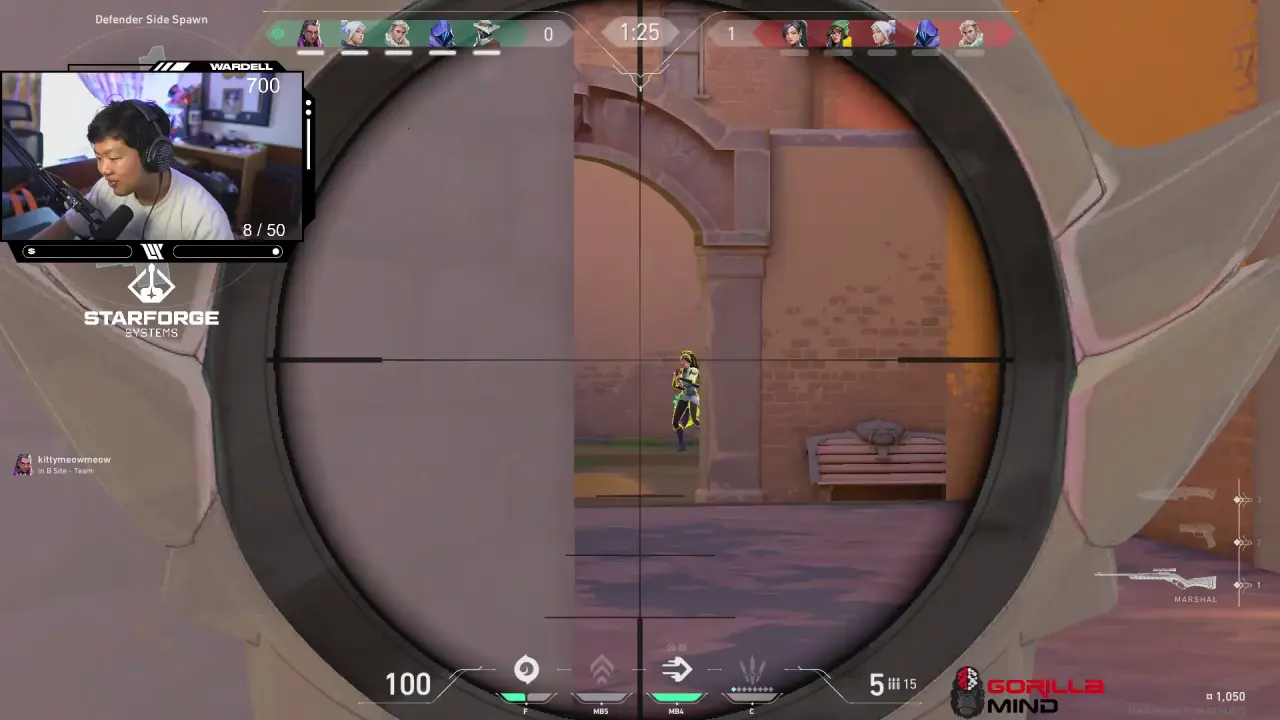 Expro Wardell stream sniping Tarik in Valorant.