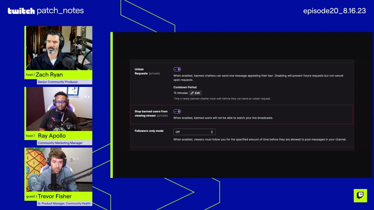 Twitch streamers can now block banned viewers from watching their stream